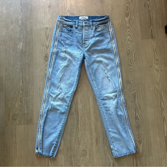 Pistola Charlie Utopia Zip Jean womens size 26 straight high rise side zipper - Picture 2 of 8